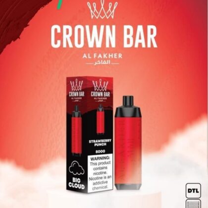 Crown Bar Strawberry Punch 8000